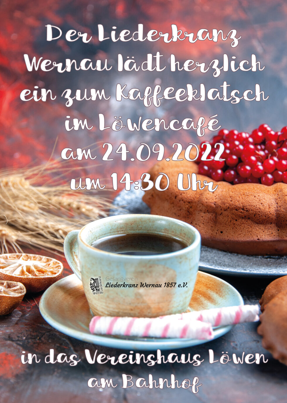 Herzliche Einladung zum Kaffeeklatsch | Gesangverein Liederkranz Wernau ...