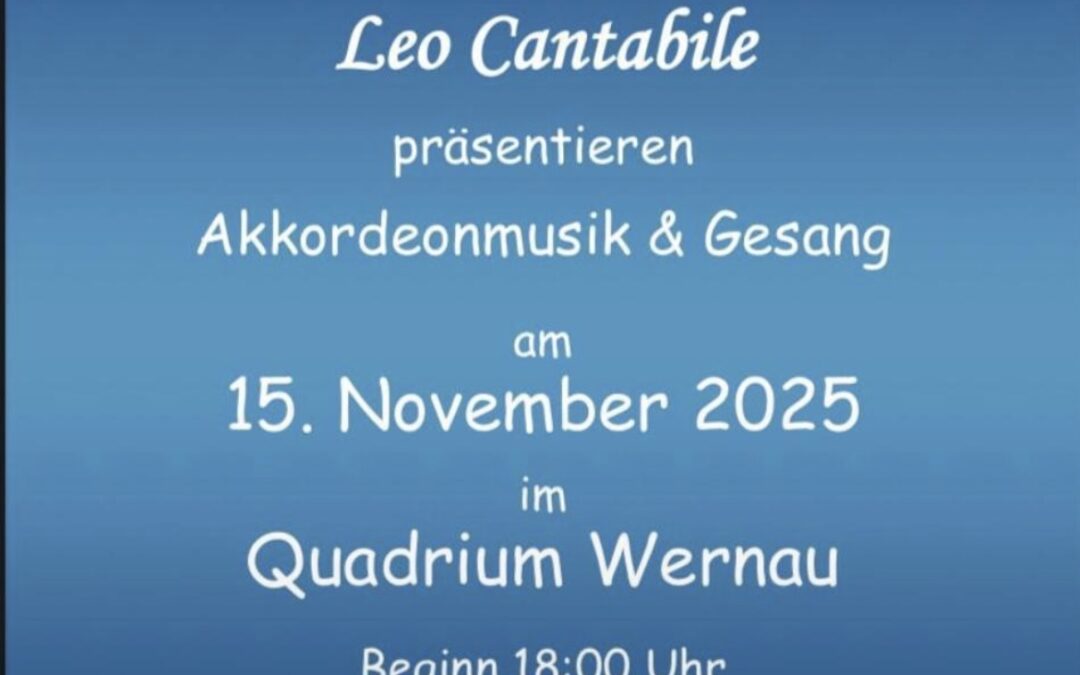 Akkordeonmusik & Gesang am 15. November